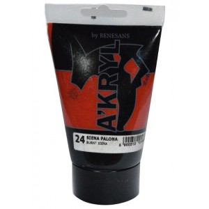 Farba akrylowa siena palona 100ml - 24