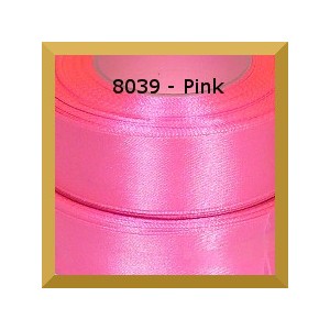 Tasiemka satynowa 6mm kolor 8039 pink/ 20szt.