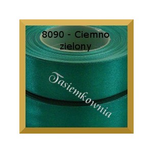 Tasiemka satynowa 6mm kolor 8090 ciemno zielony/ 20szt.
