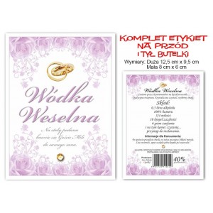 Etykiety na butelkę DWUSTRONNE wz.7