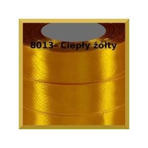 Tasiemka satynowa 25mm kolor 8013 żółty słoneczny