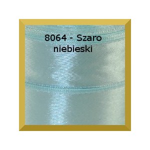 Tasiemka satynowa 25mm kolor 8064 szaroniebieski