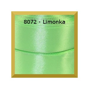 Tasiemka satynowa 25mm kolor 8072 limonka