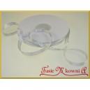 Wstążka brokatowa 6mm SREBRNA