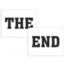 Naklejki na buty "THE END"