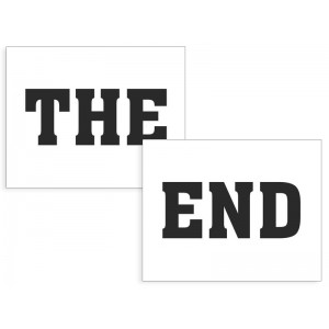 Naklejki na buty "THE END"