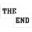 Naklejki na buty "THE END"