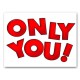 Naklejki na buty "ONLY YOU!"