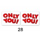 Naklejki na buty "ONLY YOU!"