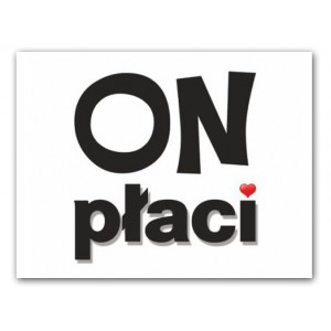 Naklejki na buty "ON płaci"