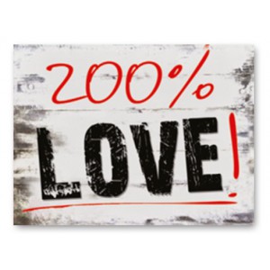 Naklejki na buty "200% LOVE!"