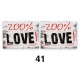 Naklejki na buty "200% LOVE!"