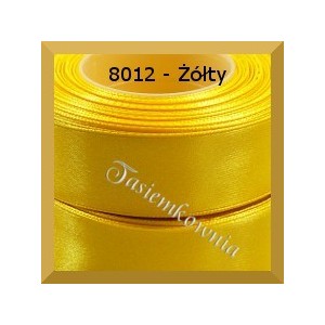 Tasiemka satynowa 25mm kolor 8012 żółty
