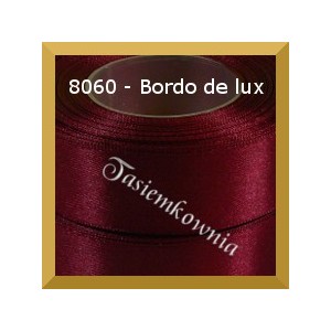 Tasiemka satynowa 25mm kolor 8060 bordo de lux