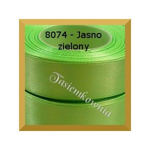 Tasiemka satynowa 25mm kolor 8074 jasno zielony