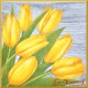 Serwetka do decoupage żółte tulipany
