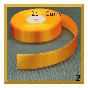 Tasiemka satynowa 38mm kolor 21 curry 2mb