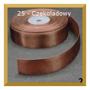 Tasiemka satynowa 38mm kolor 25 czekoladowy 2mb