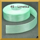 Tasiemka satynowa 38mm kolor 49 limetka 2mb