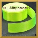 Tasiemka satynowa 38mm kolor 56 neonowy żółty 2mb