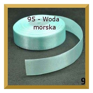 Tasiemka satynowa 38mm kolor 95 woda morska 2mb