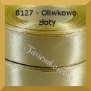 Tasiemka satynowa 25mm kolor 8127 oliwkowo złoty