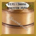 Tasiemka satynowa 25mm kolor 8131 jasno brązowe złoto