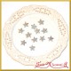 Gwiazdki brokatowe malutkie srebrne 1,5cm/12szt