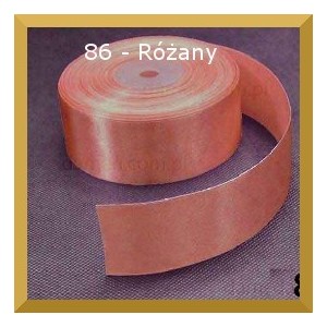 Tasiemka satynowa 25mm kolor 87 Różany