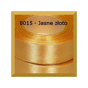 Tasiemka satynowa 6mm kolor 8015 jasne złoto