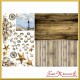 Papier do decoupage KLASYCZNY A4  D0153M - muszle rozgwiazdy latarnia