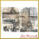 Papier do decoupage KLASYCZNY A4 D0341M - J'AIME PARIS