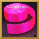 Tasiemka satynowa 25mm kolor 54 Neon pink