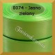 Tasiemka satynowa 6mm kolor 8074 jasno zielony