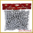 Brokatowe kulki SREBRNE 15mm/20g   KBG022