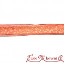 Tasiemka SZYFONOWA POMARAŃCZOWA łączka 10mm/20mb