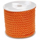Sznurek oplatany pomarańczowy 7 mm / 13,5 mb