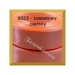 Tasiemka satynowa 25mm kolor 802 łososiowy ciemny