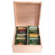 Herbaciarka zestaw prezentowy ze słodkościami dla Nauczyciela personalizowana szkatułka kuferek - zestaw 3, wzór 3