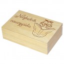 Herbaciarka 6 zestaw prezentowy ze słodkościami dla Nauczyciela personalizowana szkatułka kuferek - zestaw 2, wzór 2