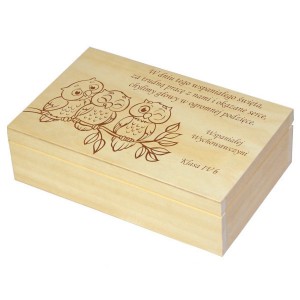 Herbaciarka 6 zestaw prezentowy ze słodkościami dla Nauczyciela personalizowana szkatułka kuferek - zestaw 2, wzór 5