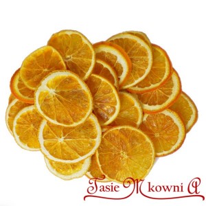 Suszone pomarańcze w plastrach około 5cm