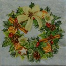 Serwetka do Decoupage WIANEK ŚWIĄTECZNY ANYŻ POMARAŃCZA CYNAMON 1 szt