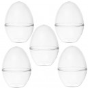 Jajka akrylowa plexi stojące 12cm przeźroczyste składane  5szt