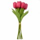 TULIPANY PIANKOWE BUKIET POMARAŃCZOWY 33CM 18SZT