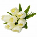 TULIPANY PIANKOWE BUKIET CZERWONY 33CM 18SZT