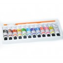 Zestaw farbek akrylowych 12szt mix koloru 