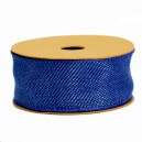 Wstązka jutowa z drutem 4cm/6mb - GRANAT