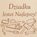 Drewniane pudełko z grawerem na Dzień Babci, Dzień Dziadka DUŻO WZORÓW, kwadrat, bejca 