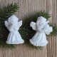 Aniołki gipsowe - zestaw 4 sztuk
